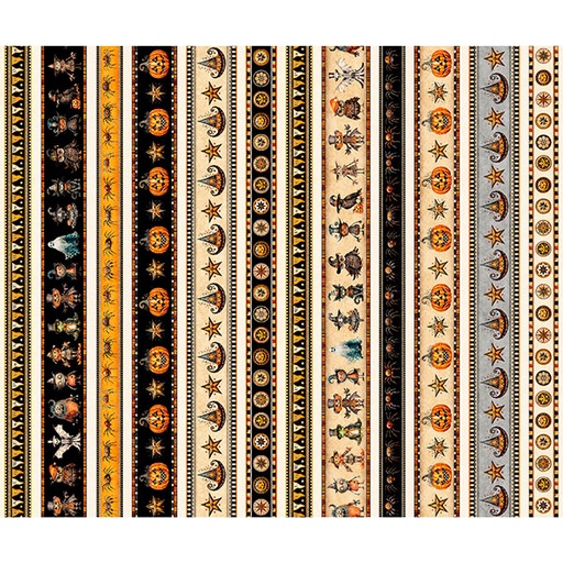 [2600 31013 X] Jeepers Creepers Halloween Border Stripe
