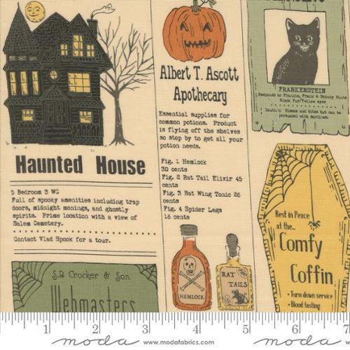 [20910 11] Home Sweet Haunt Vintage Newspaper