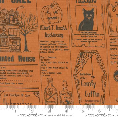 [20910 14] Home Sweet Haunt Vintage Newspaper Pumpkin