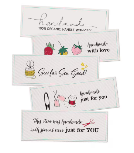 [ST-34844] Bloom Berry Woven Labels