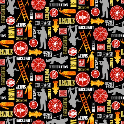 [BQI4096-99] Fire Alarm Firefighter Words