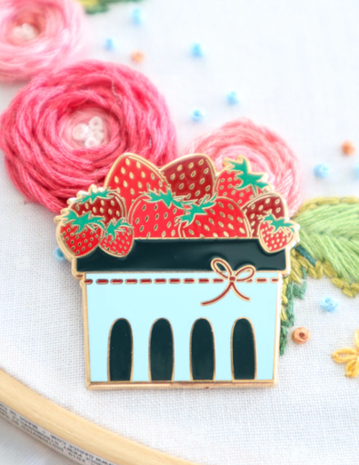 [StrawberryBasket] Strawberry Basket Needle Minder