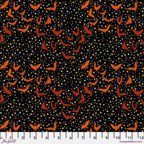 [PWRH114.BLACK] Costumes & Cobwebs Ditsy Bats