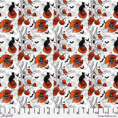 [PWRH126.WHITE] Costumes & Cobwebs Haunted Toile