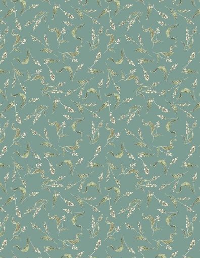 [3041 17838 411] Season's Study Small Floral Teal