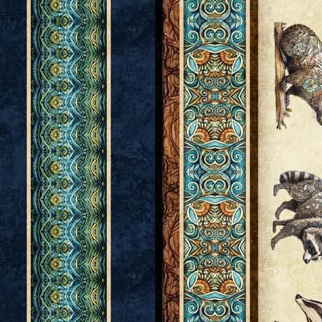 [2600 30465 N 150] Enchanted Forest Animal Stripe