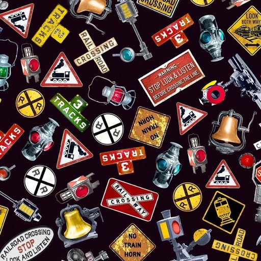 [DCX11581-BLAC-D] Railroad Crossing