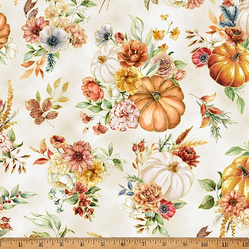 [X5542-20-NATURAL] Harvest Bouquet Natural Pumpkins