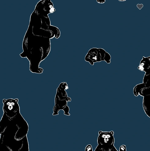 [COSAP45110-1E] Animal Pattern Bears