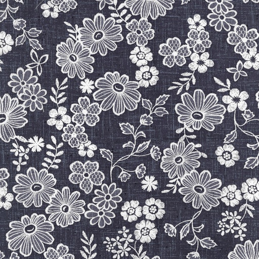 [KOKYPA-59030-1-D] Lace x Linen Small Flowers