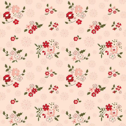 [C16222-BLUSH] Glisten Winter Flowers Blush