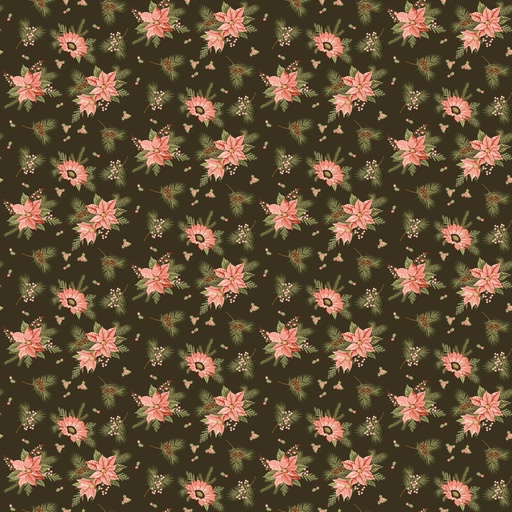 [C16223-MOCHA] Glisten Floral Mocha