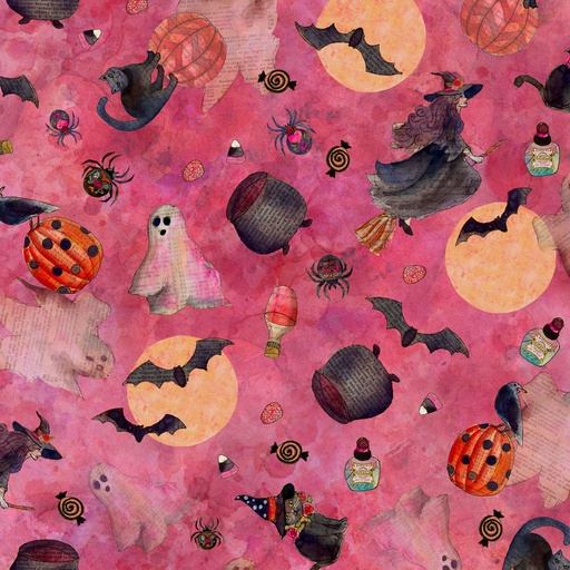 [Y4473-75] Faboolous Halloween Toss Dark Raspberry
