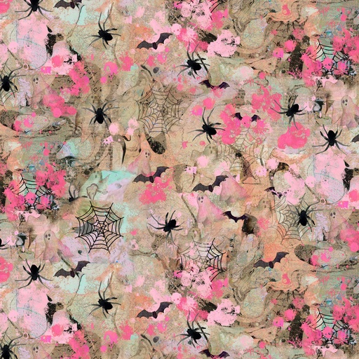 [Y4480-55] Faboolous Spiders & Bats Multi