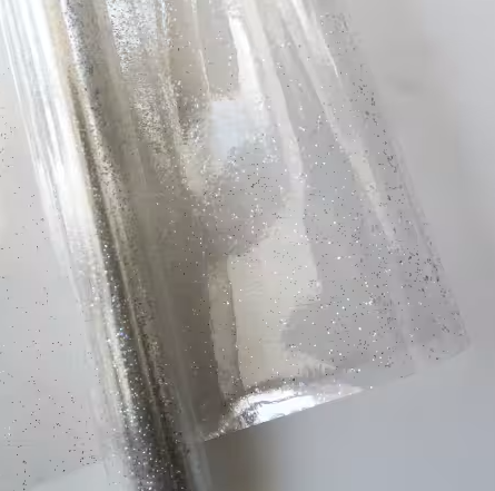 [SHH-TRGL1] Glitter Clear Vinyl 18" x 48"