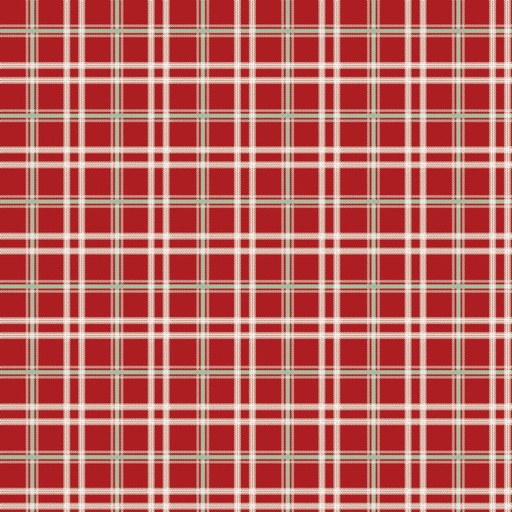 [C16407-BARNRED] Mistletoe & Holly Plaid Barn Red