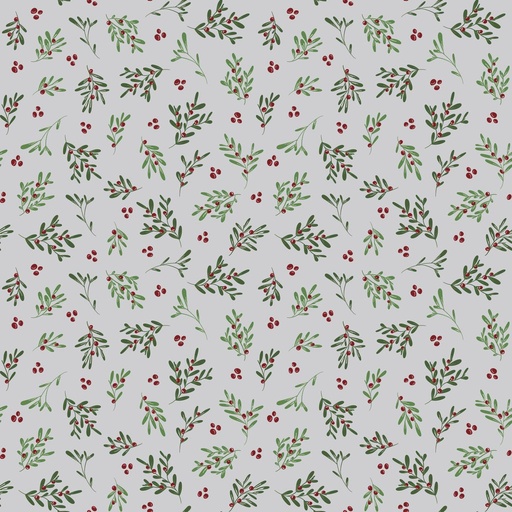[C16403-SILVER] Mistletoe & Holly Mistletoe Silver