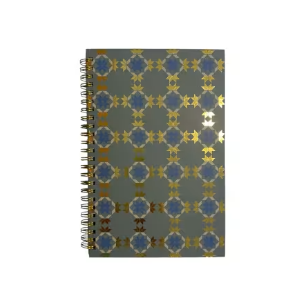 [BQ-SPCQSC] Classic Quilts Spiral Notebook Stars & Cubes