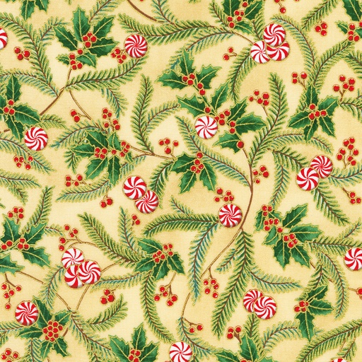[SRKM-22948-84 CREAM] Holiday Flourish Peppermint Twist Cream