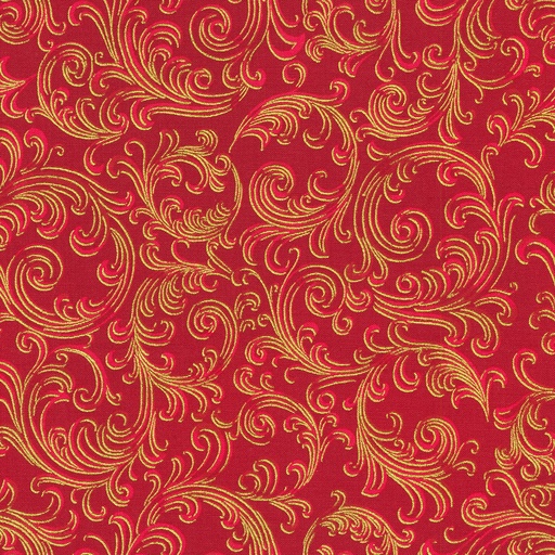 [SRKM-22949-91 CRIMSON] Holiday Flourish Peppermint Twist Crimson