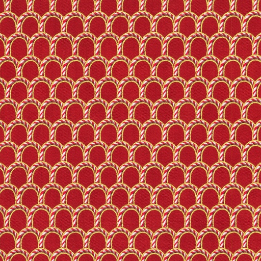 [SRKM-22952-91 CRIMSON] Holiday Flourish Peppermint Twist Crimson