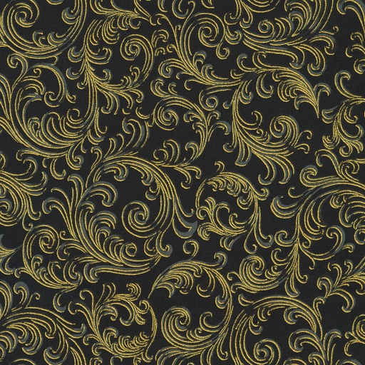 [SRKM-22949-2 BLACK] Holiday Flourish Peppermint Twist Black