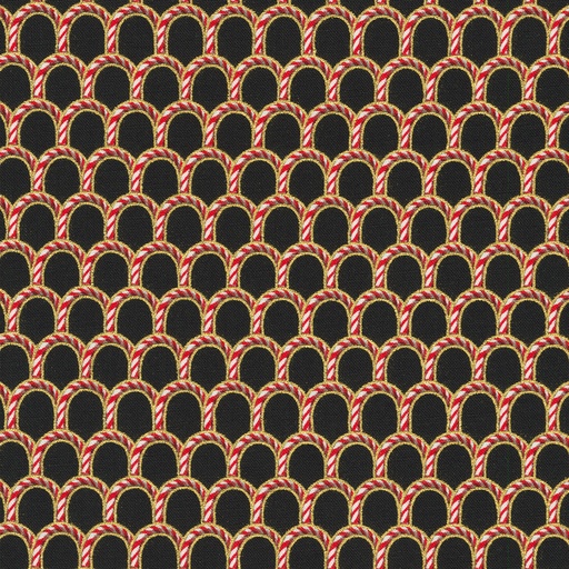 [SRKM-22952-2 BLACK] Holiday Flourish Peppermint Twist Black