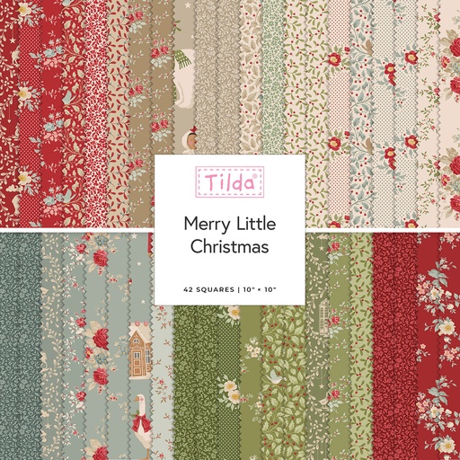[TIL300250] Tilda Merry Little Christmas 10" Layer Cake