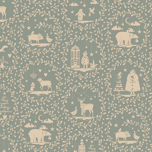 [TIL100629] Tilda Merry Little Christmas Paperscenes Duck Egg