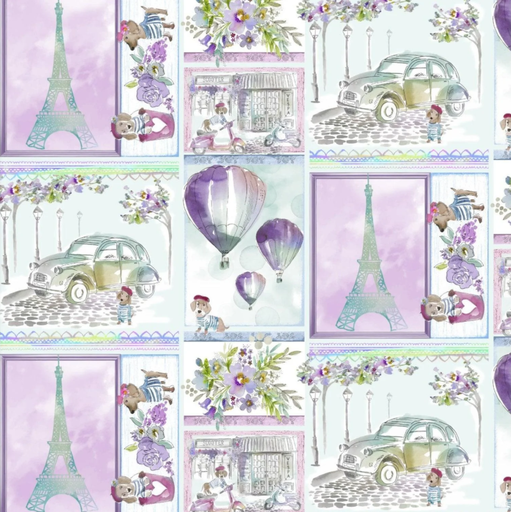 [3WI23700-MLT-CTN-D] Lost In Paris Scenic Picturesque