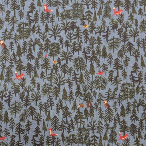 [7025-1610-7C] Hokkoh Forest Trees With Tiny Animals