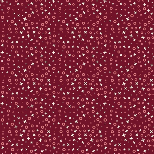 [C16872-BURGUNDY] Love You Always XOs Burgundy