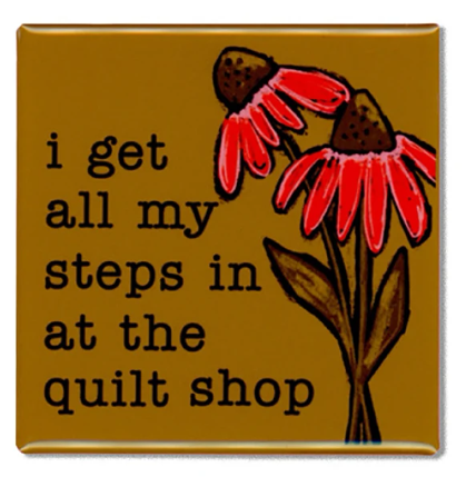 [KC330] Quilt Shop Steps Magnet