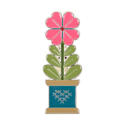 [ISE-865] Quilty Flower Enamel Needle Minder