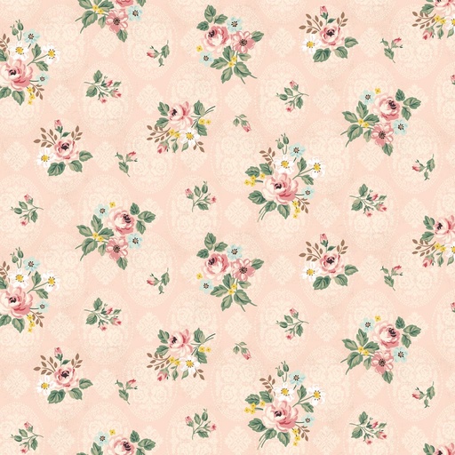 [C17291-BLUSH] Rose & Violet's Bouquet Posy Blush