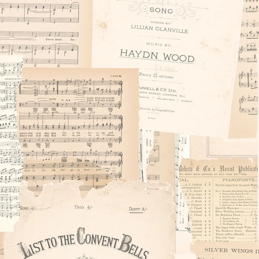 [C17295-PARCHMENT] Rose & Violet's Melody Parchment