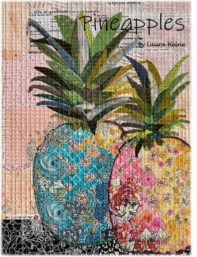 [FWLHPINEAPPLE] Pineapple Collage Pattern Laura Heine
