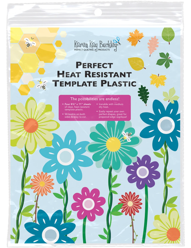 [KKB029] Heat Resistant Template Plastic 4pk 8.5" x 11"