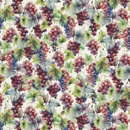 [WINE-CD4175 CREAM] Wine Tasting Grapevines