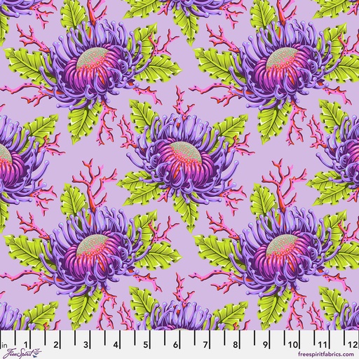 [PWTP265.ULTRAVIOLET] Tula Floral Reef Friends & Anemones Ultraviolet