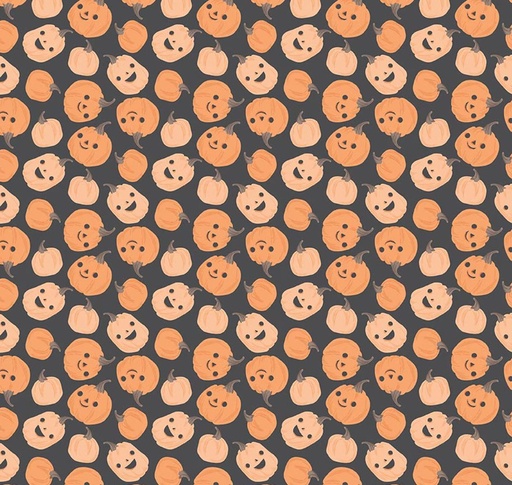 [C17472-CHARCOAL] Frank and Friends Pumpkins Charcoal
