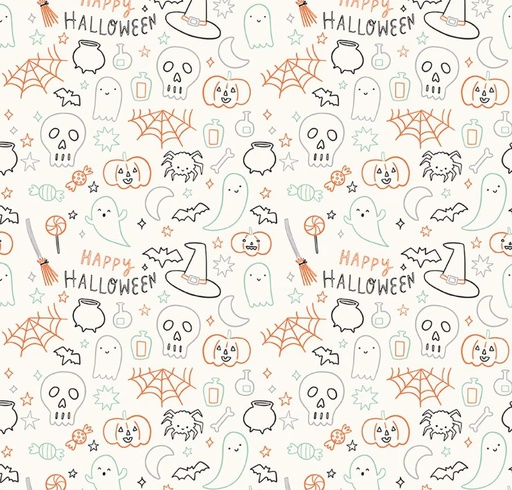 [C17476-CLOUD] Frank and Friends Halloween Icons Cloud
