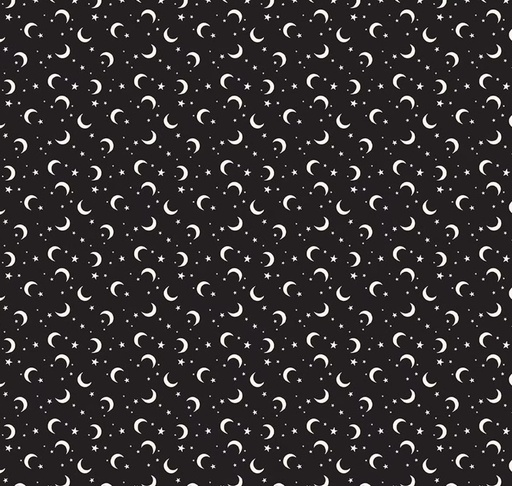 [GC17477-BLACK] Frank and Friends Moon and Stars Black Glow In The Dark