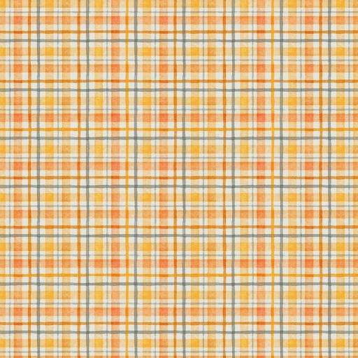 [55186-2] Happy Haunting Halloween Plaid Mist