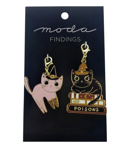 [EA207] Purrs and Boos Cats Zipper Charms