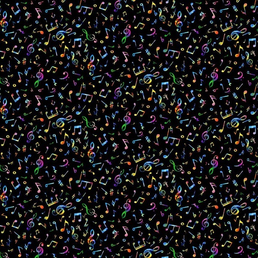 [MUSIC-CD3676 BLACK] Tiny Music Notes