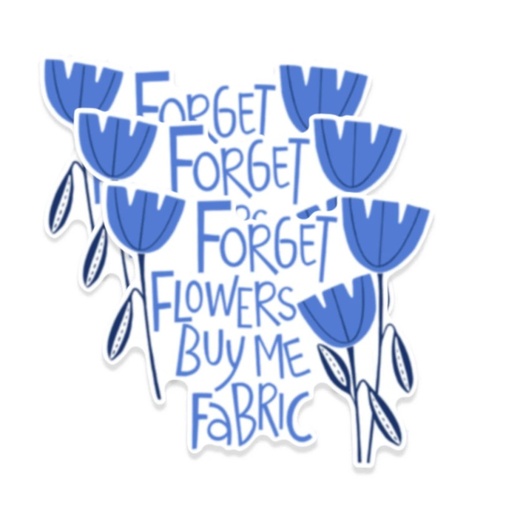 [KC393] Forget Flowers Sticker