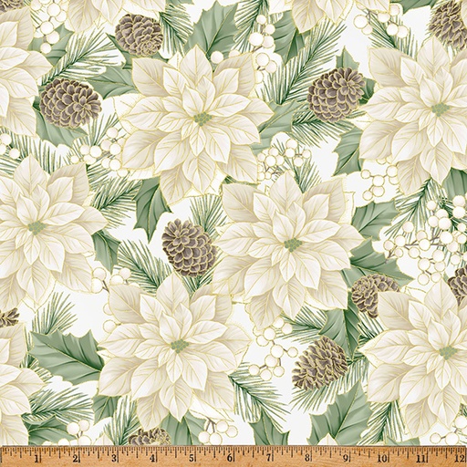 [Y7820-134G-PARCHMENT-GOLD] Christmas Wish Metallic Pine Parchment/Gold