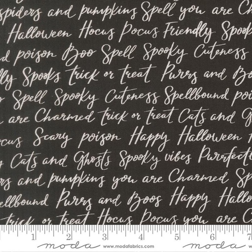 [39062 16] Purrs and Boos Spooky Script Black Cat