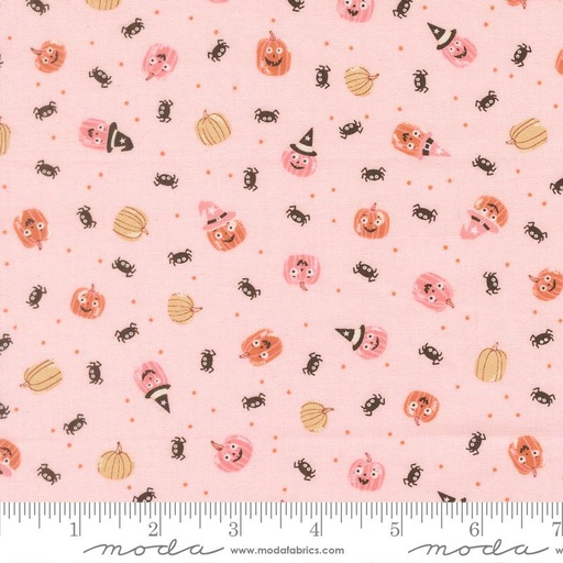 [39064 12] Purrs and Boos Pumpkins & Spiders Purrfect Pink